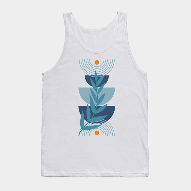 Diseño Estilo Boho  en tonos azules Tank Top by FunPrintCraftTienda